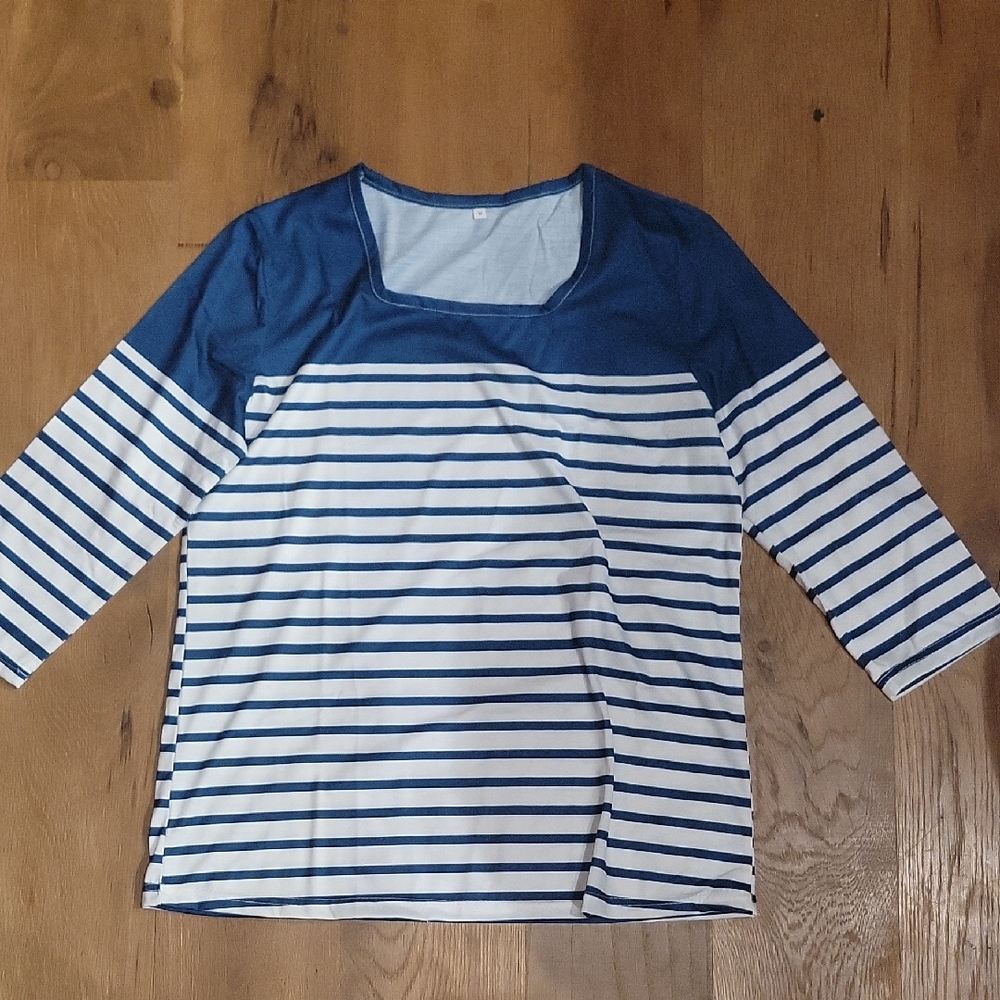 Blue Striped Kids Shirt